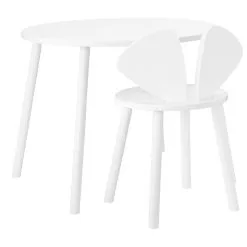 Nofred Mouse Schultisch Und Stuhl Im Set, Tisch 58 Cm, Stuhl 40 Cm, Wei