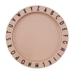 Design Letters Eat & Learn Teller Aus Tritan, Hellrosa