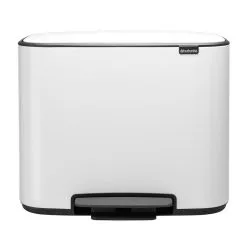 Brabantia Bo Pedal Bin 11 + 23 L, Weiß