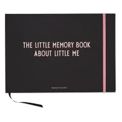 Design Letters The Little Memory Book About Little Me, Black - Pink