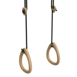 Schaukelringe Lillagunga, Eiche - Schwarz