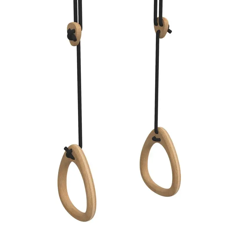Schaukelringe Lillagunga, Eiche - Schwarz 3 Schaukelringe Lillagunga, Eiche - Schwarz