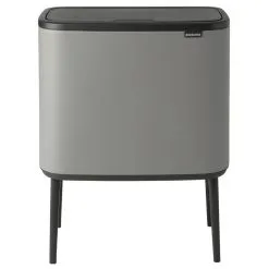 Brabantia Bo Touch Bin Mülleimer 3 X 11 L, Sense Of Luxury, Grau