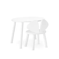 Nofred Mouse Tisch, Niedrig, Weiß -Kinfill Verkäufe 4 1202 2202 mouse chair mouse table set white