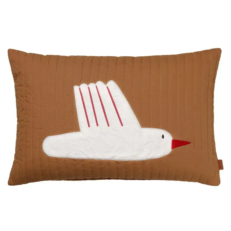 Ferm LIVING Bird Kissen, Gesteppt, 40 X 60 Cm, Zuckertang 3 Ferm LIVING Bird Kissen, Gesteppt, 40 X 60 Cm, Zuckertang