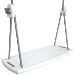 Schaukel Lillagunga Grand, Weiß – Graues Seil