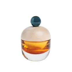 Katriina Nuutinen Aufbewahrungsglas Lyyli, Klein, Orange-grau