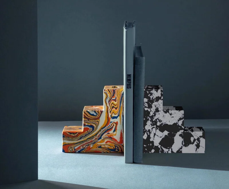 Tom Dixon Swirl Buchstützen, Stufenförmig, 2er-Set, Mehrfarbig 5 Tom Dixon Swirl Buchstützen, Stufenförmig, 2er-Set, Mehrfarbig – Bild 3