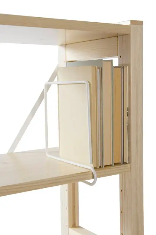 Lundia Wire Buchstütze, Quadratisch, Weiß 5 Lundia Wire Buchstütze, Quadratisch, Weiß – Bild 3