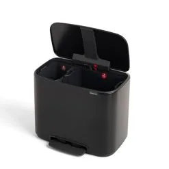 Brabantia Bo Pedal Bin 11 + 23 L, Mattschwarz 12 Brabantia Bo Pedal Bin 11 + 23 L, Mattschwarz -Kinfill Verkäufe Bo Pedal Bin 11 23L Matt Black 8710755121227 Brabantia 4481x4481px 6 NR 12950
