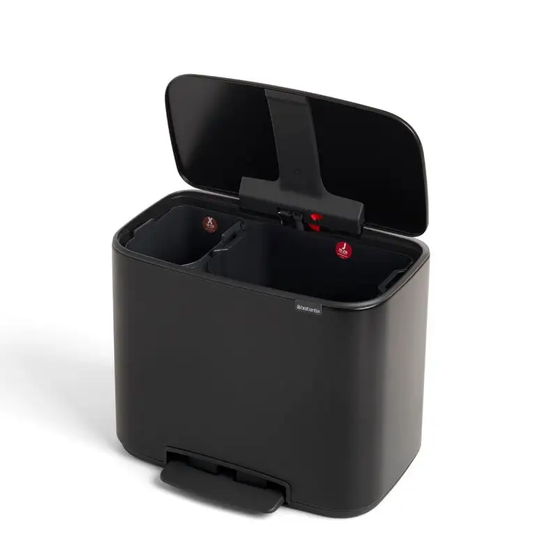 Brabantia Bo Pedal Bin 11 + 23 L, Mattschwarz 7 Brabantia Bo Pedal Bin 11 + 23 L, Mattschwarz – Bild 5