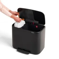 Brabantia Bo Pedal Bin 11 + 23 L, Mattschwarz 11 Brabantia Bo Pedal Bin 11 + 23 L, Mattschwarz -Kinfill Verkäufe Bo Pedal Bin 11 23L Matt Black 8710755121227 Brabantia 4481x4481px 6 NR 12952