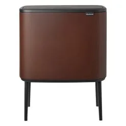 Brabantia Bo Touch Bin 11 + 23 L, Mineral Cosy Brown