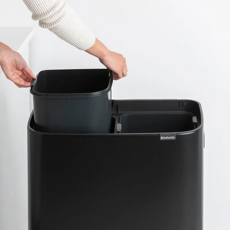 Brabantia Bo Touch Bin Hi, 2 X 30 L, Schwarz 8 Brabantia Bo Touch Bin Hi, 2 X 30 L, Schwarz – Bild 6