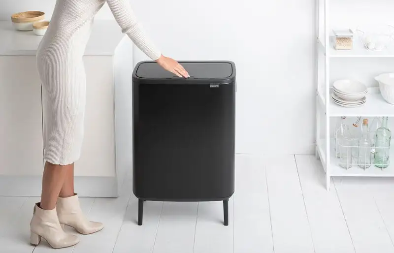 Brabantia Bo Touch Bin Hi, 2 X 30 L, Schwarz 4 Brabantia Bo Touch Bin Hi, 2 X 30 L, Schwarz – Bild 2