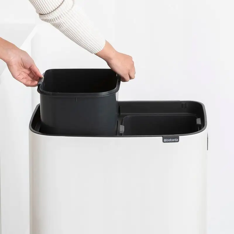 Brabantia Bo Touch Bin Hi, 2 X 30 L, Weiß 6 Brabantia Bo Touch Bin Hi, 2 X 30 L, Weiß – Bild 4