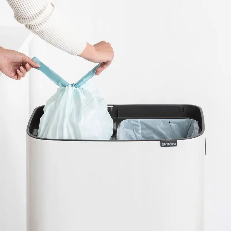 Brabantia Bo Touch Bin Hi, 2 X 30 L, Weiß 5 Brabantia Bo Touch Bin Hi, 2 X 30 L, Weiß – Bild 3