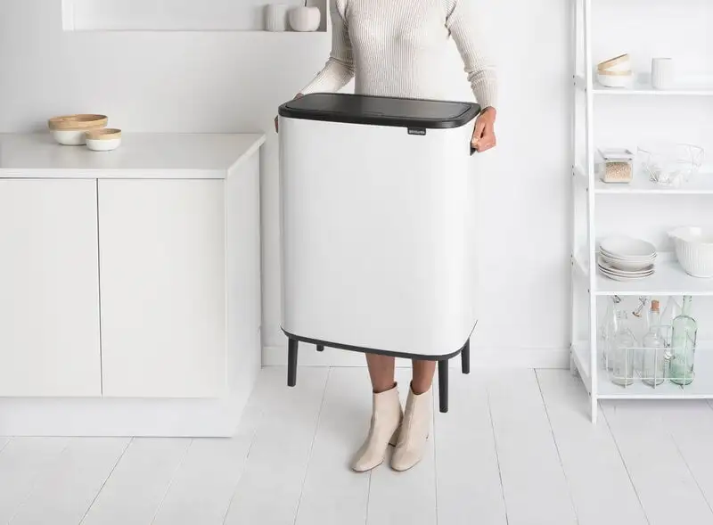 Brabantia Bo Touch Bin Hi, 2 X 30 L, Weiß 4 Brabantia Bo Touch Bin Hi, 2 X 30 L, Weiß – Bild 2