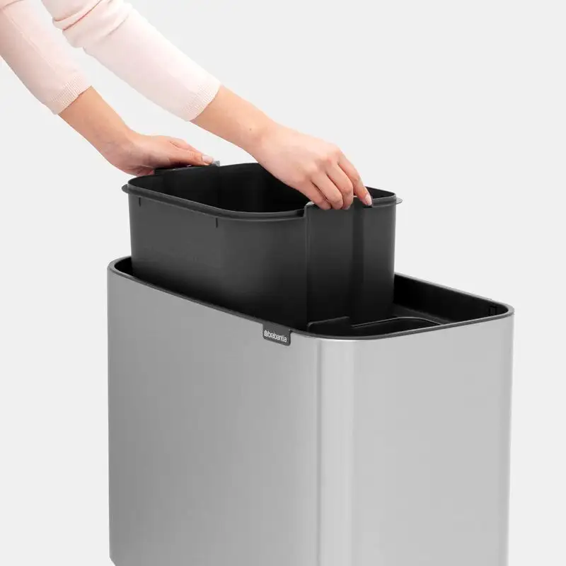 Brabantia Bo Touch Bin 11 + 23 L, Stahl Matt 6 Brabantia Bo Touch Bin 11 + 23 L, Stahl Matt – Bild 4