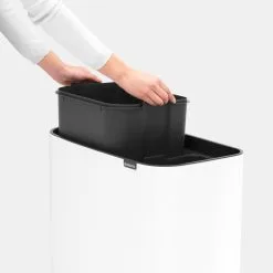 Brabantia Bo Touch Bin 11 + 23 L, Weiß -Kinfill Verkäufe Bo Touch Bin2C 11 2B 23L White 8710755313547 Brabantia 3254x3254px 6 NR 10872