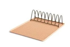 Hay Abtropftablett Dish Drainer, Puderrosa -Kinfill Verkäufe Dish Drainer Tray Powder w Rack Anthracite WB