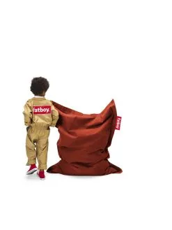 Fatboy Junior Stonewashed Sitzsack, Rhabarber -Kinfill Verkäufe FATBOY Junior Stonewashed Rhubarb Packshot 02 104877