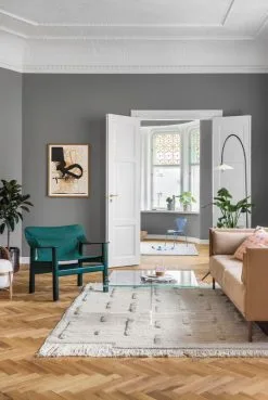 Fritz Hansen Series 7 Kinderstuhl, Lavendelblau -Kinfill Verkäufe Fds8 muokattu