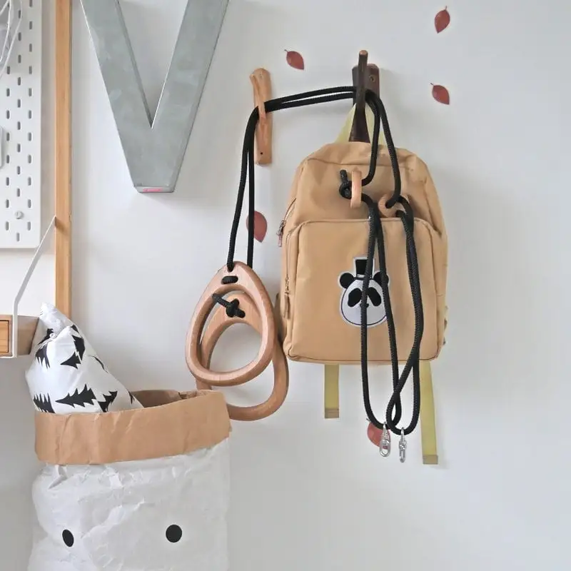 Schaukelringe Lillagunga, Eiche - Schwarz 4 Schaukelringe Lillagunga, Eiche - Schwarz – Bild 2