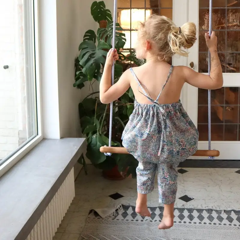 Lillagunga Bone Trapez, Weiß - Graues Seil 8 Lillagunga Bone Trapez, Weiß - Graues Seil – Bild 6