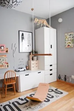 Lillagunga Bone Trapez, Eiche - Schwarzes Seil -Kinfill Verkäufe Lillagunga Bone Oak White Anna Arevarn 1