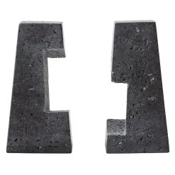 Menu Converge Buchstützen, Lavastein