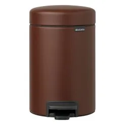 Brabantia NewIcon Treteimer, Mineral Cosy Brown