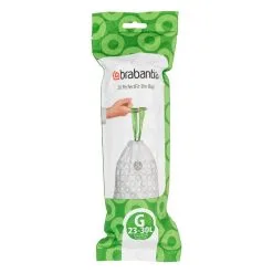 Brabantia Mülleimerbeutel PerfectFit, 20 Stück, Weiß