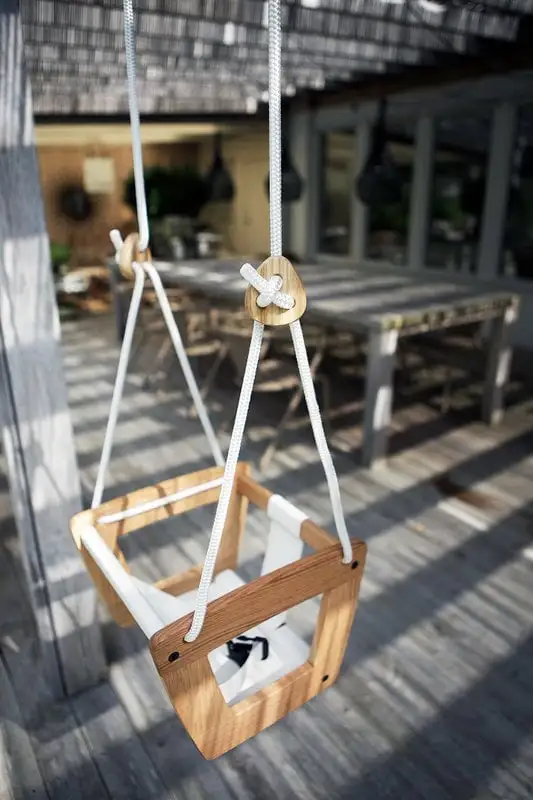 Schaukel Lillagunga Toddler, Eiche – Weiße Sitzfläche Und Weißes 7 Schaukel Lillagunga Toddler, Eiche – Weiße Sitzfläche Und Weißes – Bild 5