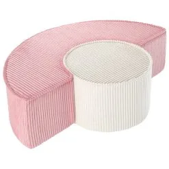 Wigiwama Pouf-Set, Pink Mousse