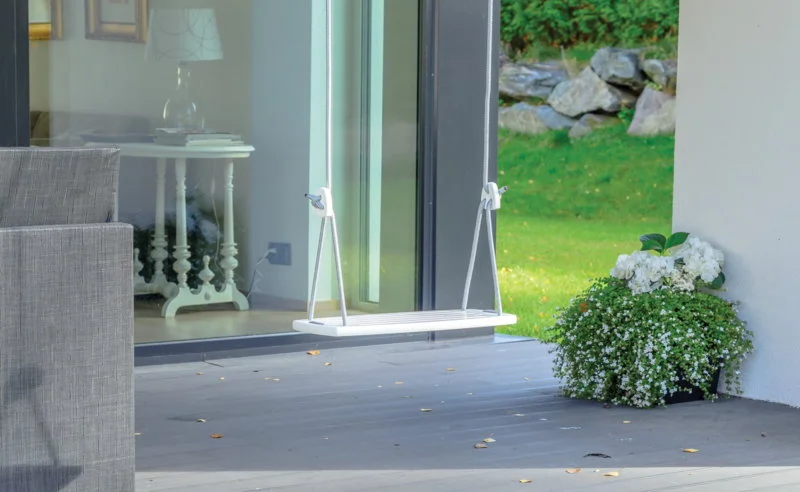 Schaukel Lillagunga Grand, Weiß – Graues Seil 6 Schaukel Lillagunga Grand, Weiß – Graues Seil – Bild 4