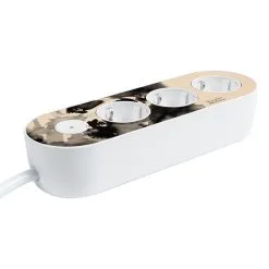 MyNolla Strip Steckerleiste, Mysterious Bear, Weiß